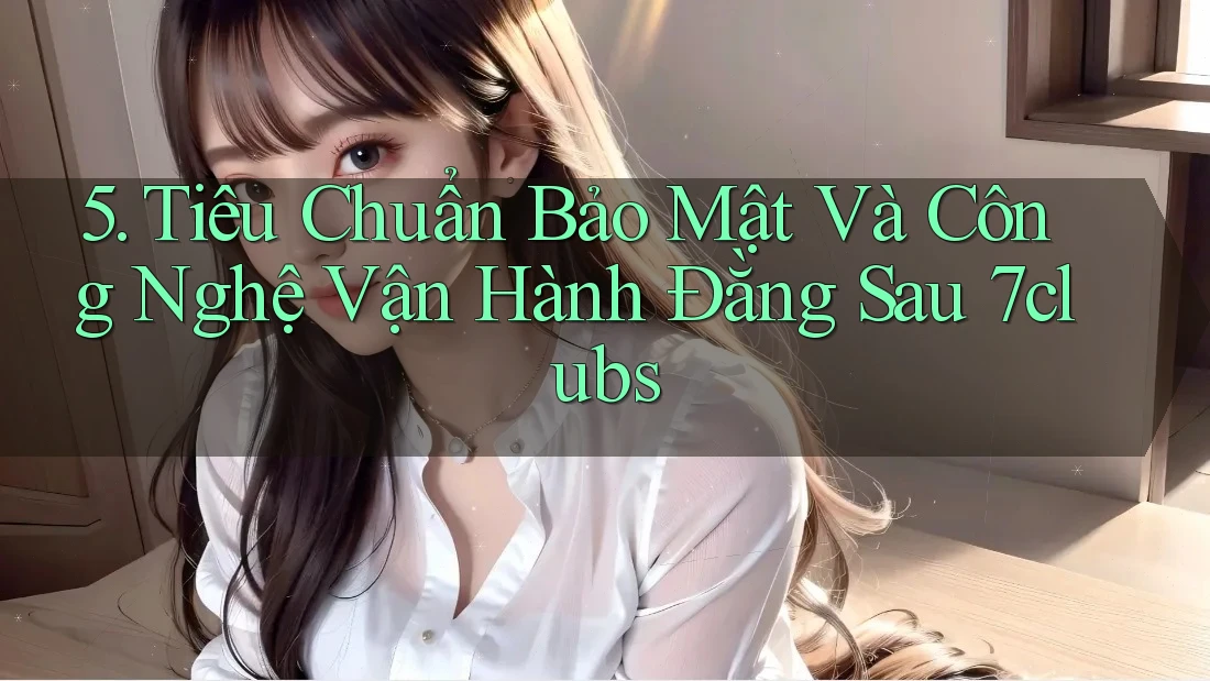 5. Tiêu Chuẩn Bảo Mật Và Công Nghệ Vận Hành Đằng Sau 7clubs 5. Tiêu Chuẩn Bảo Mật Và Công Nghệ Vận Hành Đằng Sau 7clubs