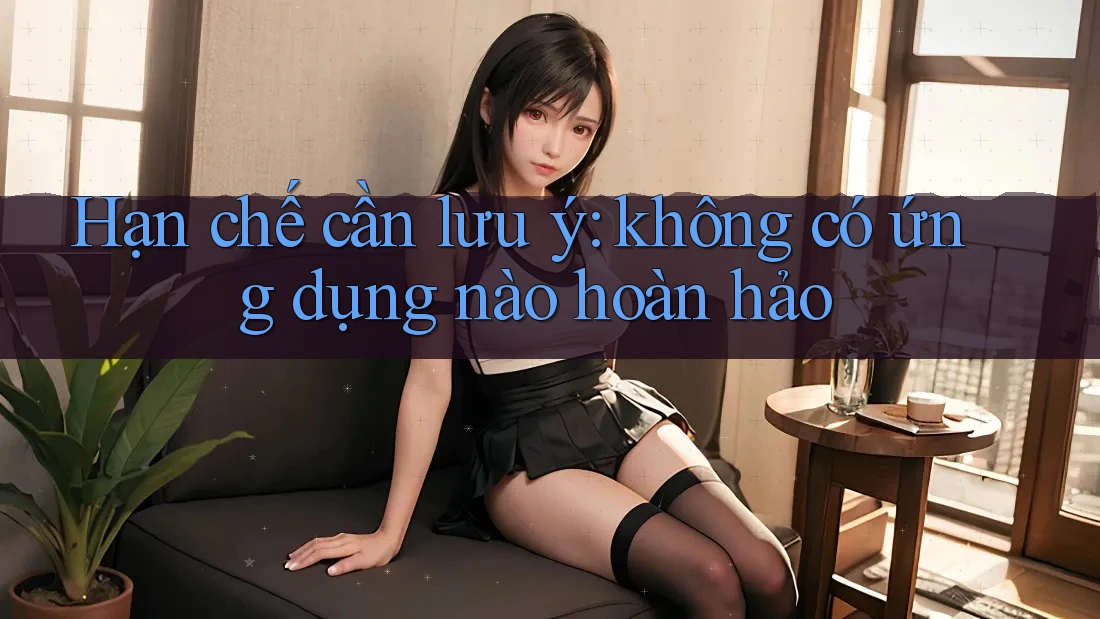 Hạn chế cần lưu ý: không có ứng dụng nào hoàn hảo