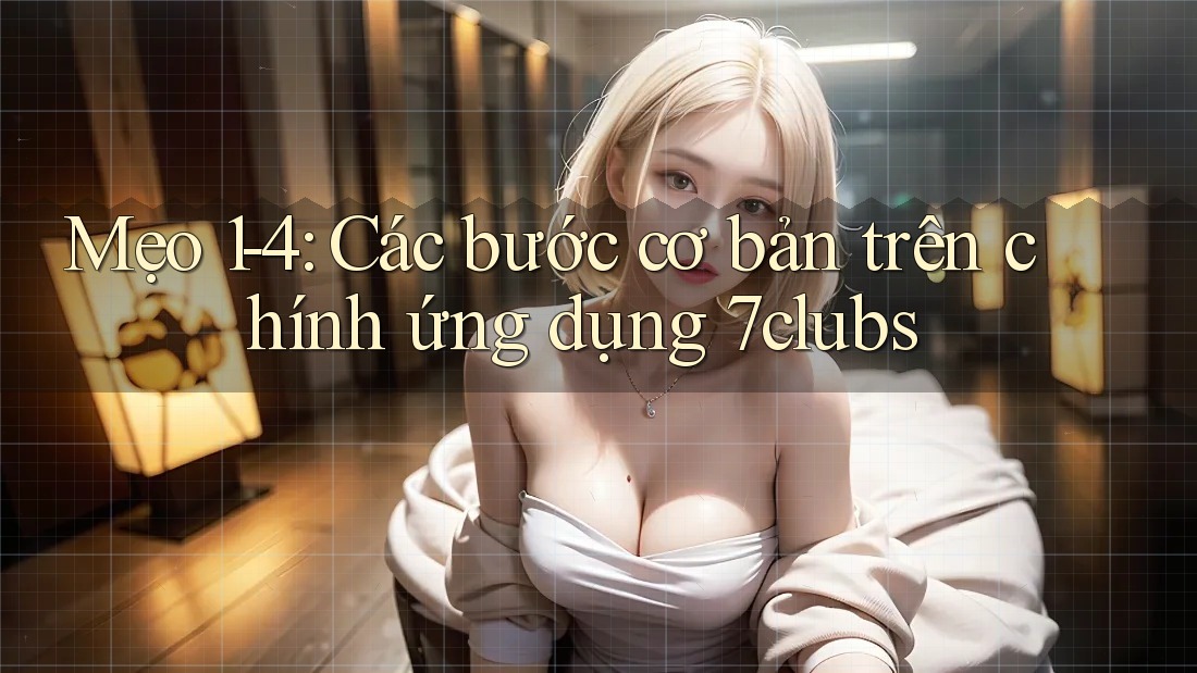 Mẹo 1-4: Các bước cơ bản trên chính ứng dụng 7clubs Mẹo 1-4: Các bước cơ bản trên chính ứng dụng 7clubs