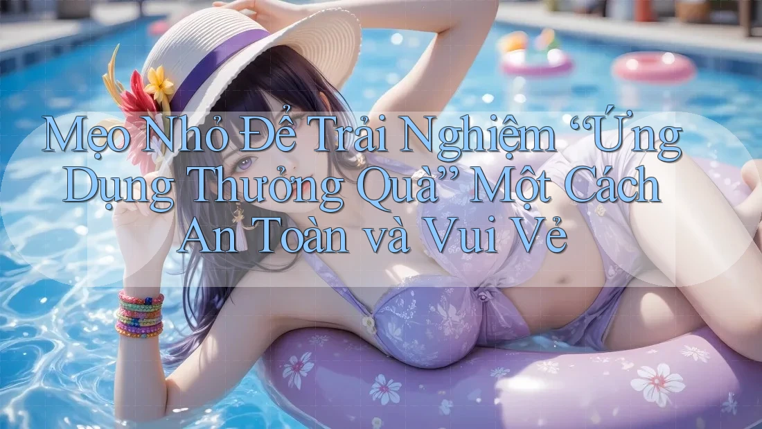 Mẹo Nhỏ Để Trải Nghiệm “Ứng Dụng Thưởng Quà” Một Cách An Toàn và Vui Vẻ Mẹo Nhỏ Để Trải Nghiệm “Ứng Dụng Thưởng Quà” Một Cách An Toàn và Vui Vẻ
