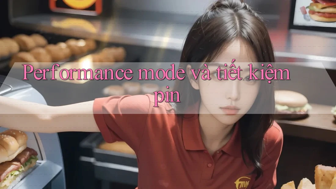 Performance mode và tiết kiệm pin