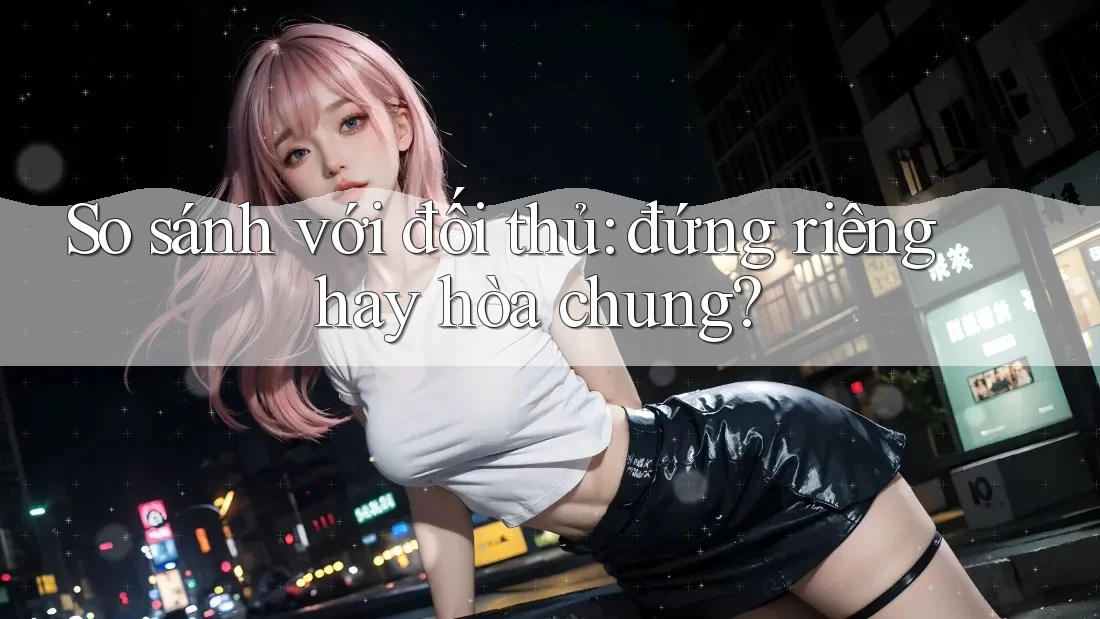 So sánh với đối thủ: đứng riêng hay hòa chung?